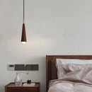 Axyaa Luxury Walnut Wood Chandelier LED Lamp Bar Counter Headboard