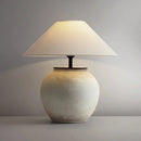 Axyaa Silent Style Pottery Living Room Lamp - Neo Chinese Designer Bedroom Table Lamp