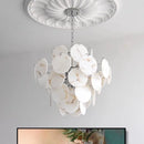 Axyaa Marble Chandelier: Faux Alabaster Ceiling Lamp for Living Room, Dining Room, Bedroom