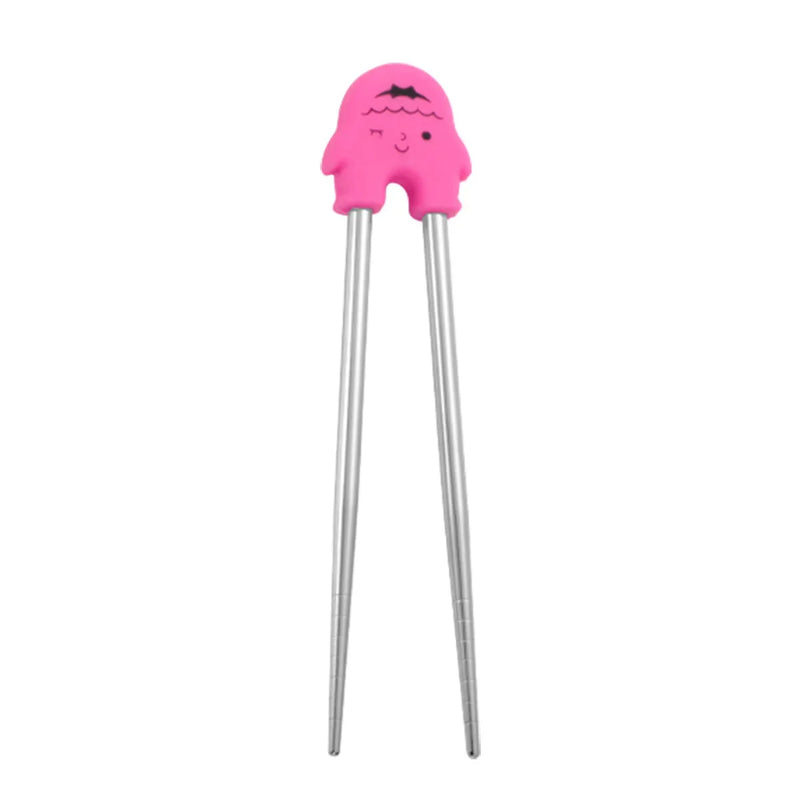 Axyaa Kids' Cartoon Dining Chopsticks Set for Beginners with Removable Feature