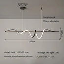 Axyaa LED Long Strip Pendant Chandelier for Dining Room and Bar