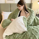 Axyaa Super Thick Winter Lamb Cashmere Weighted Blanket for Beds