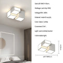 Axyaa Modern Minimalist Square LED Ceiling Lamp for Living Room Dining Room