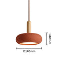 Axyaa Modern Industrial Style Deep Red Pendant Lighting