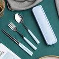 Axyaa Ceramic Handle Cutlery Set in Box