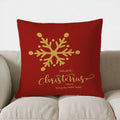 Axyaa Christmas Tree Snowflake Decorative Pillow Cover