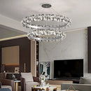 Axyaa Sun Flower Crystal Rings Chandeliers: Modern Luxury Nordic Home Decor Lighting