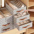 Axyaa Underwear Organizer: Foldable Drawer Storage Box for Bras, Socks, and Clothes