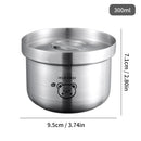 Axyaa 304 Stainless Steel Stackable Stew Pot with Lid 300ml - Versatile Kitchen Utensil