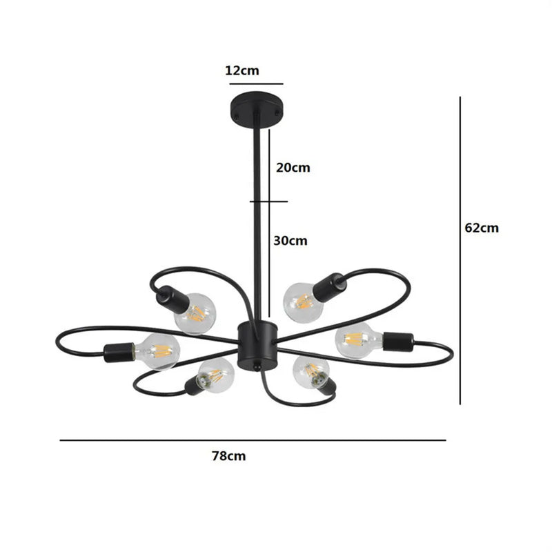 Axyaa Branches Chandelier LED Pendant Lamp for Modern Indoor Lighting