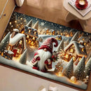 Axyaa Winter Dwarf Snow Non-Slip Floor Mat for Home Kitchen and Bathroom