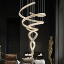 Axyaa Crystal Chandelier Stair Pendant Lamp Living Room Interior Lighting