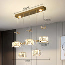 Axyaa Crystal Chandelier, Luxury Pendant Light for Living Room & Dining Room