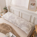 Axyaa Double Long Pillowcase Set of 2, 48x150 Size, Cotton Linen Blend
