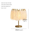 Axyaa Nordic Feather Floor Lamp LED Standing Light for Modern Art Family Living Room