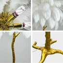 Axyaa Modern Ostrich Feather LED Floor Lamp for Bedroom Living Room Villa Lighting