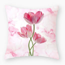 Axyaa Owl Floral Plant Pattern Printed Throw Pillow Cover