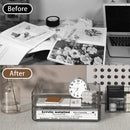 Axyaa 4-Tier Stackable Paper Tray with Pen Cup - Durable PET Desktop Organizer