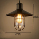 Axyaa Vintage Iron Pendant Light for Restaurant Kitchen Bar, American Country Retro Fixture