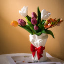Axyaa Ceramic Vase Bow Tie Bouquet | Home Decoration & Terrarium Handicrafts