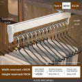 Axyaa Extendable Clothes Rail | Top Mount Wardrobe Hanger | Adjustable Trouser Organiser
