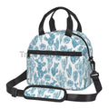 Axyaa Cactus Green Floral Thermal Lunch Bag with Adjustable Strap
