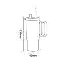 Axyaa 750ml Thermal Water Bottle Stainless Steel Filter Straw Sport Tumbler Thermostat