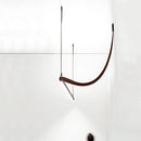 Axyaa Leather Belt Chandelier: Modern Minimalist Pendant Light for Home Living Room