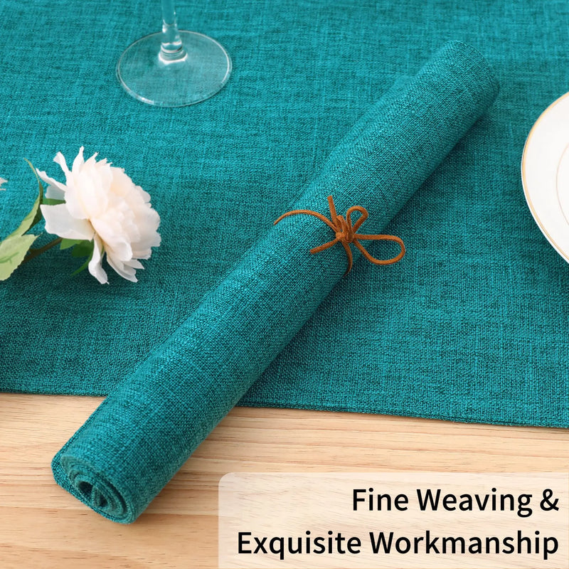 Axyaa Cotton Linen Nordic Table Rug Placemats - Non-Slip Dining Table Mat