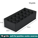 Axyaa Clothing Organizer Box for Underwear Socks Bras Pants Scarves Ties Jeans & more