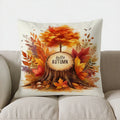Axyaa Autumn Maple Leaves Pillow Cover for Sofa Bedroom Car - Home Decor