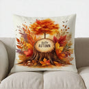 Autumn Maple Leaves Pillow Cover by Axyaa for Sofa, Bedroom, Car - Decorative Cushion Cover