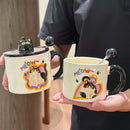 Axyaa Cute Cat Mug | Funny Ceramic Coffee Cup | Personalized Gift Cup