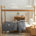 Axyaa Cotton Student Antibacterial Single Quilt for Dormitory, High School, and University