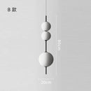 Axyaa Glass LED Ball Pendant Light for Modern Spaces