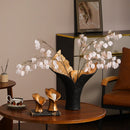 Axyaa Black Gold Resin Handicrafts Fish-tail Vase Home Decor