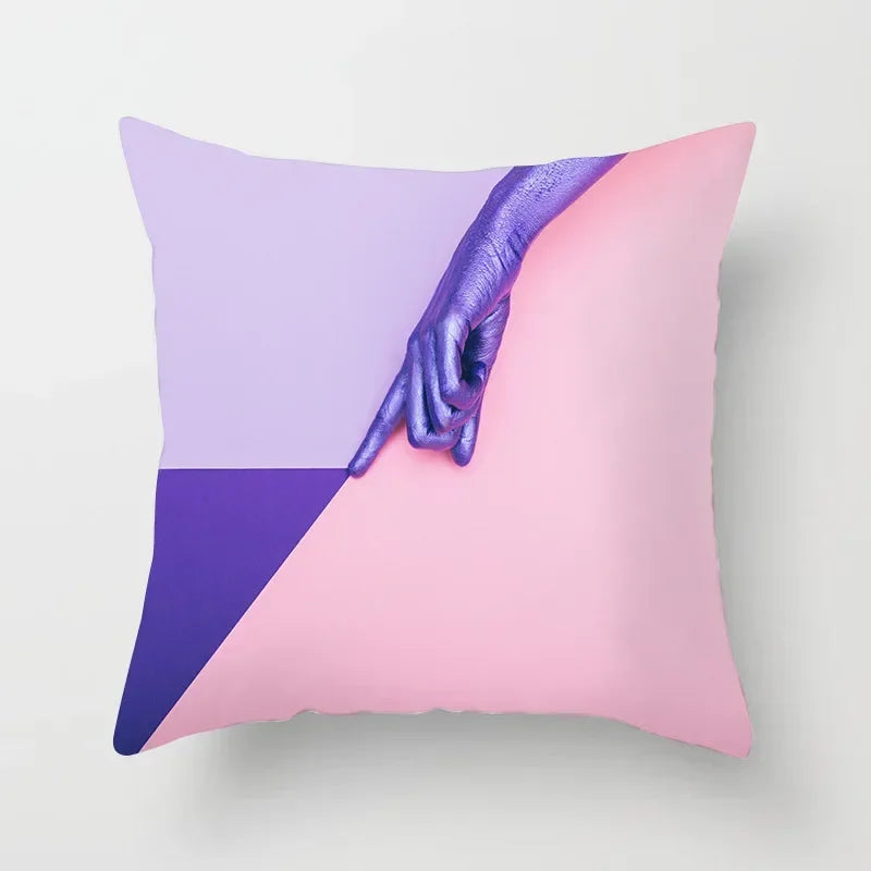 Axyaa Tropical Leaf Print Pillowcase for Living Room Sofa