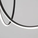 Axyaa Modern U-shaped LED Chandelier for Restaurant and Exhibition Hall