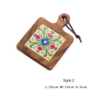Axyaa Vintage Wood Dining Mat - Heat Resistant Kitchen Table Pot Mat