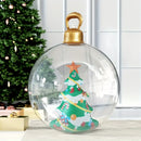 Axyaa Inflatable 3D Christmas Ball Snowman Santa Claus Xmas Tree Decoration Ball