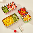Axyaa Stainless Steel Lunch Box: Sealed Leak Proof Bento Box for Kids, Students, Travel