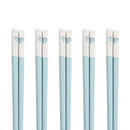 Axyaa Colorful Hearts Chopsticks Set - Non-Slip Reusable Japanese Sushi Kitchen Tools