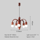 Axyaa Retro Wooden Chandelier Pendant Lamp for Home Decor