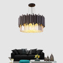 Axyaa Luxury Black Crystal Chandelier for Living & Dining Room décor