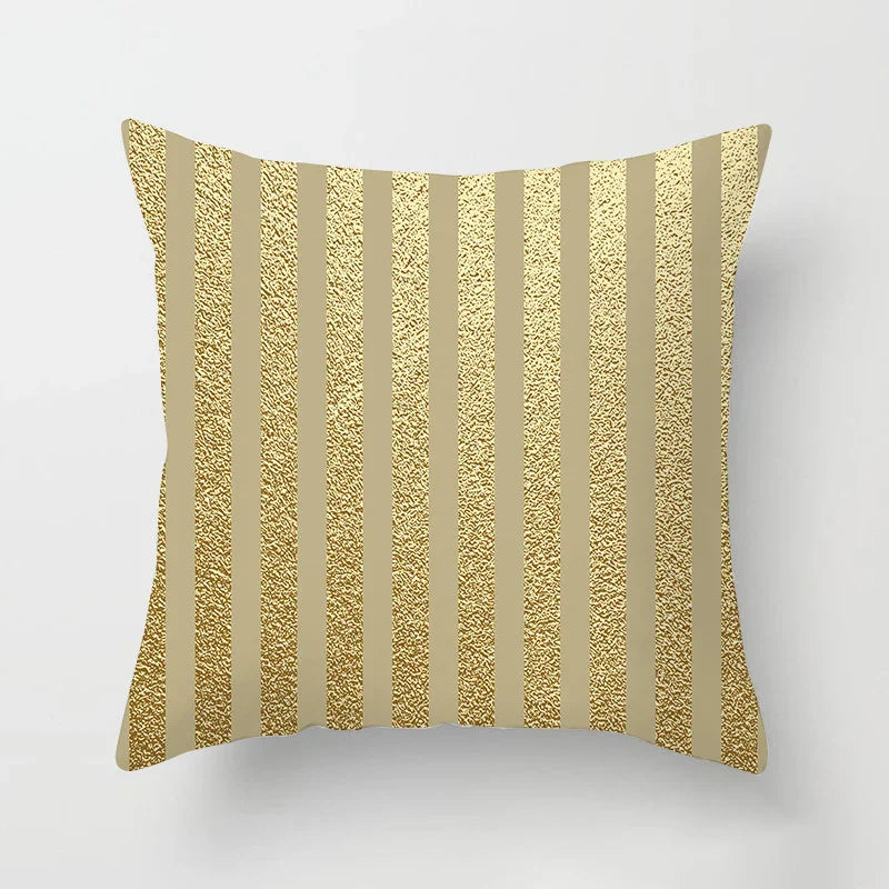Axyaa Pink Geometric Print Decor Pillow Cover for Modern Luxury Home