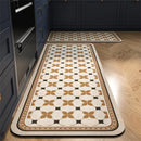 Axyaa Printed Kitchen Mat - Absorbent & Non-slip Area Rug for Living Room, Bedroom & Hallway