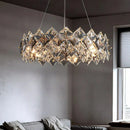 Crystal Chandelier by Axyaa - Elegant Pendant Light for Living Room, Dining Room & Ceiling