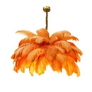 Axyaa Modern Nordic LED Ostrich Feather Ceiling Chandelier