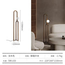 Axyaa Wooden Style LED Floor Lamp - Dark Wood Color