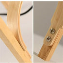 Axyaa Modern Japanese Wood Art LED Table Lamp for Bedroom and Living Room